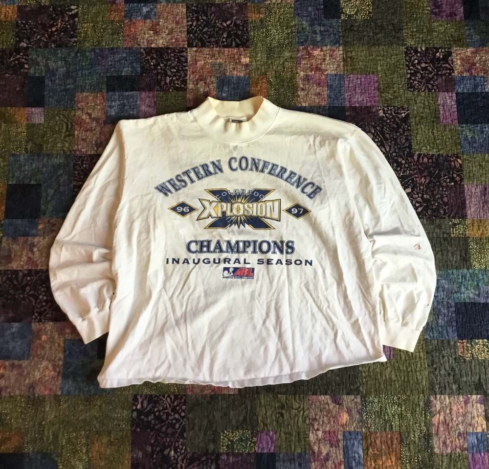 Vintage 1996-97 Colorado Xplosion ABL Western Conference Champions Long Sleeve